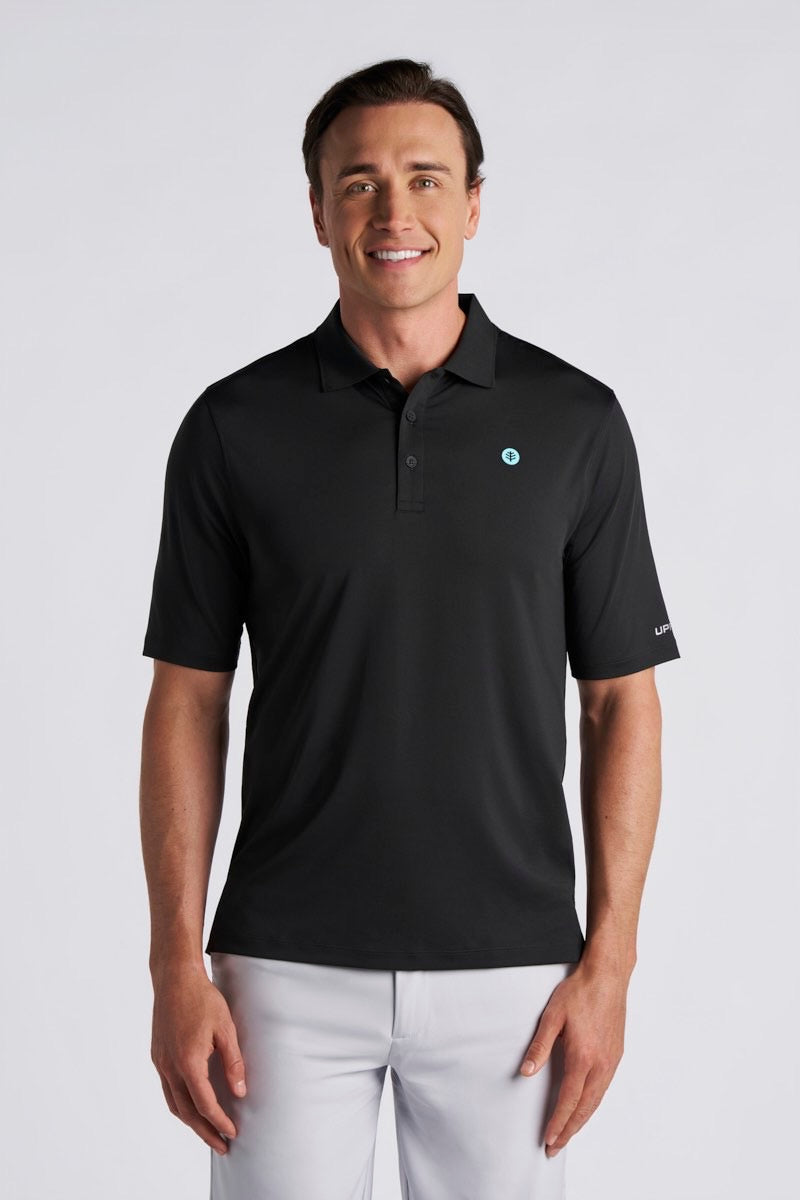 Erodym | Men's Short Sleeve Sports Polo | Black