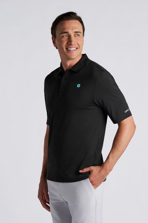 Erodym | Men's Short Sleeve Sports Polo | Black
