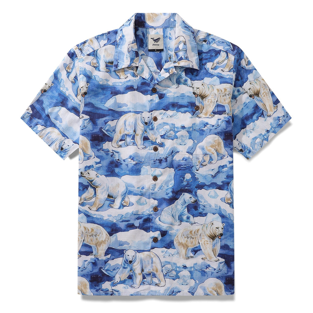 Hawaiian Shirt For Men Melting Away Print Shirt Camp Collar 100% Cotton By Sun