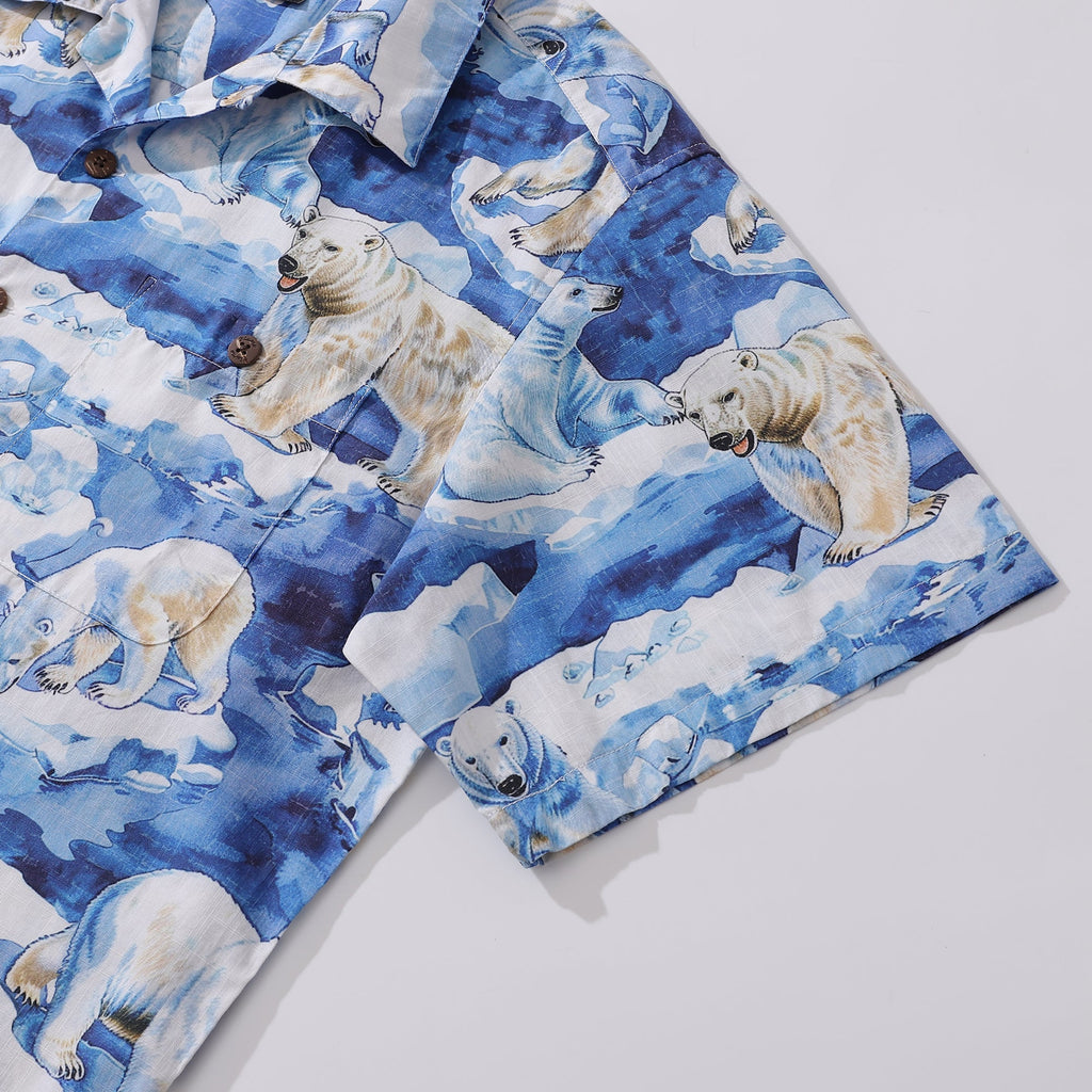 Hawaiian Shirt For Men Melting Away Print Shirt Camp Collar 100% Cotton By Sun