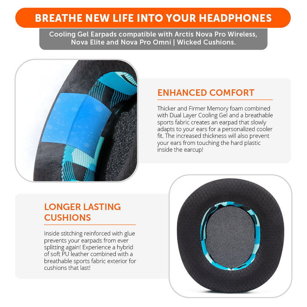 Arctis Nova Pro Wireless, Nova Elite & Nova Pro Omni Earpads - WC FreeZe Cooling Gel