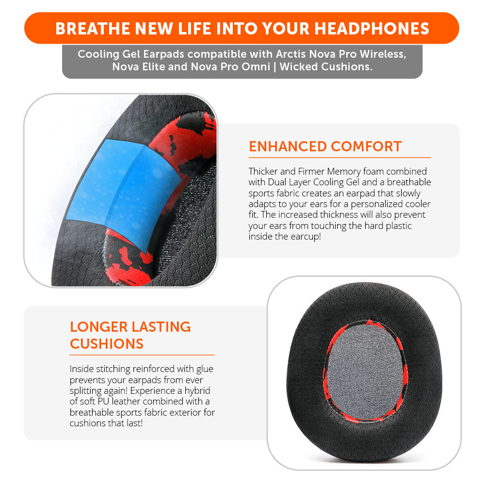 Arctis Nova Pro Wireless, Nova Elite & Nova Pro Omni Earpads - WC FreeZe Cooling Gel