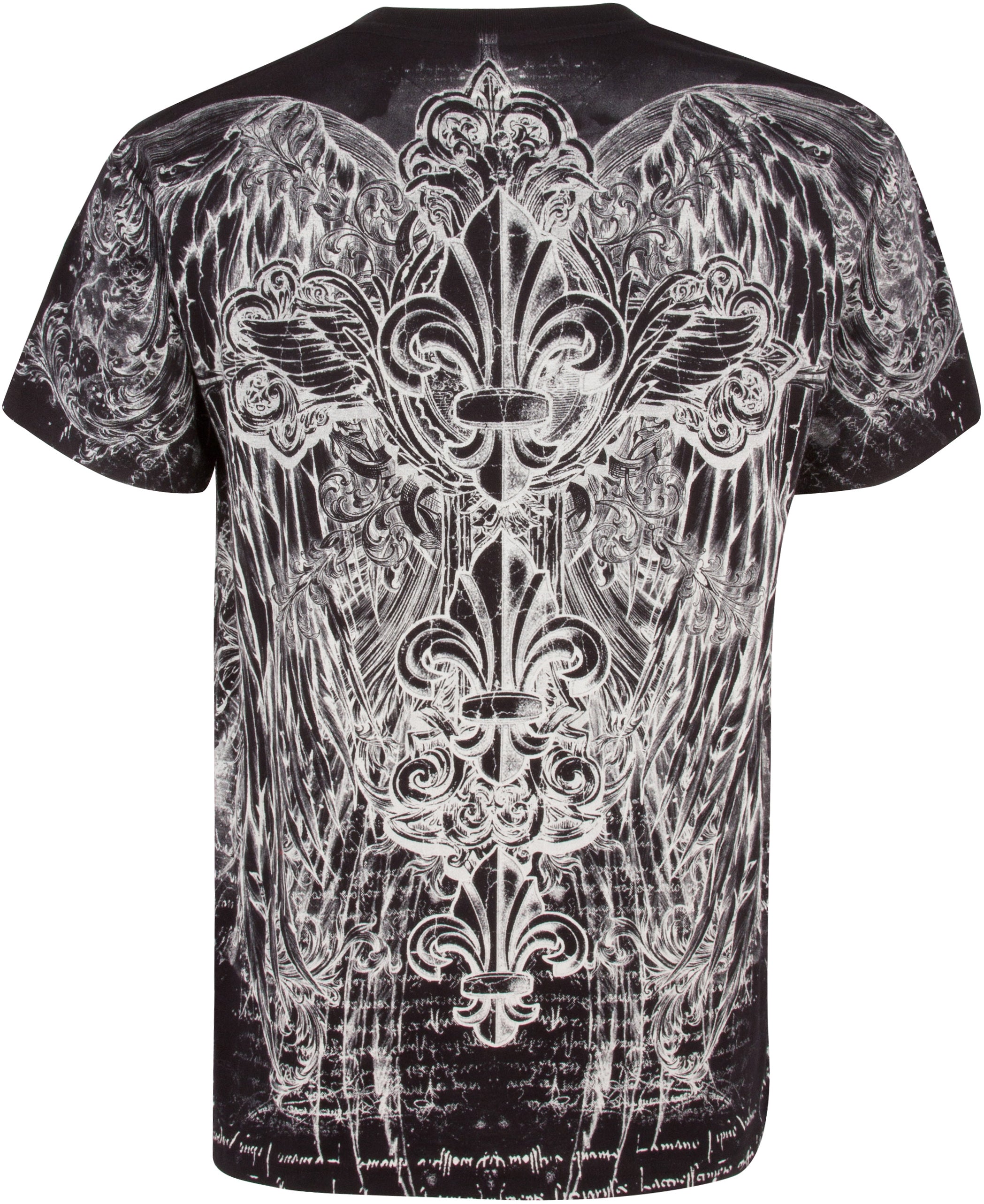Sakkas Vines and Fleur De Lis Cotton Mens T-Shirt