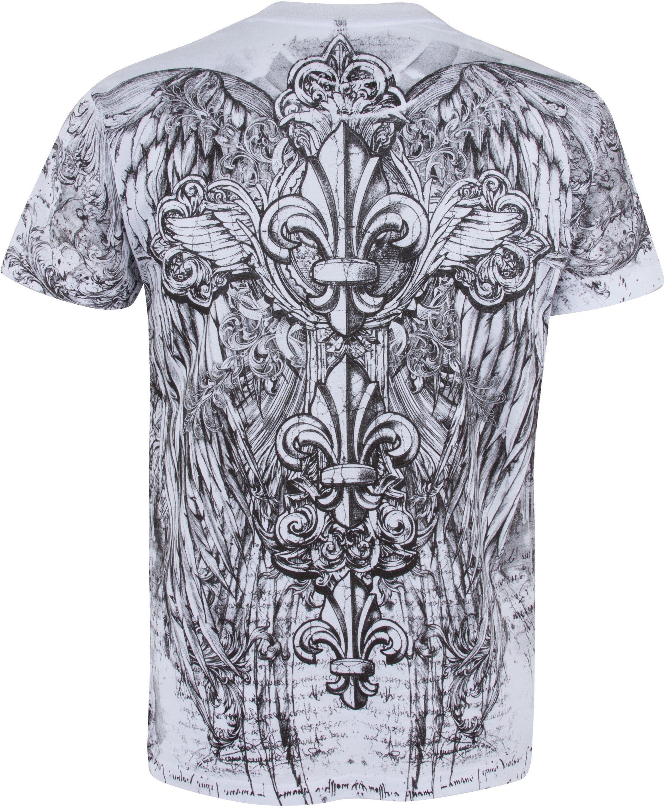 Sakkas Vines and Fleur De Lis Cotton Mens T-Shirt