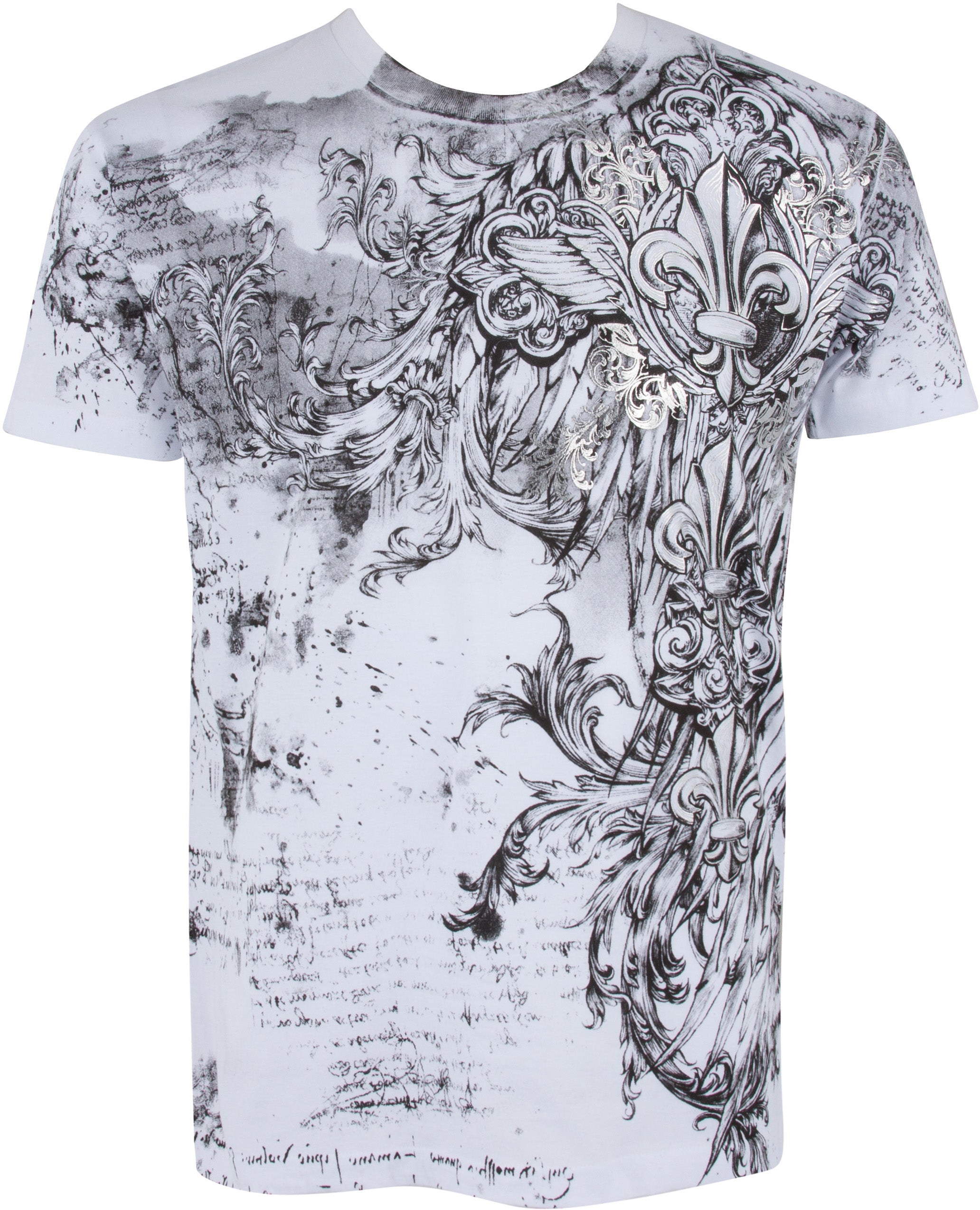 Sakkas Vines and Fleur De Lis Cotton Mens T-Shirt